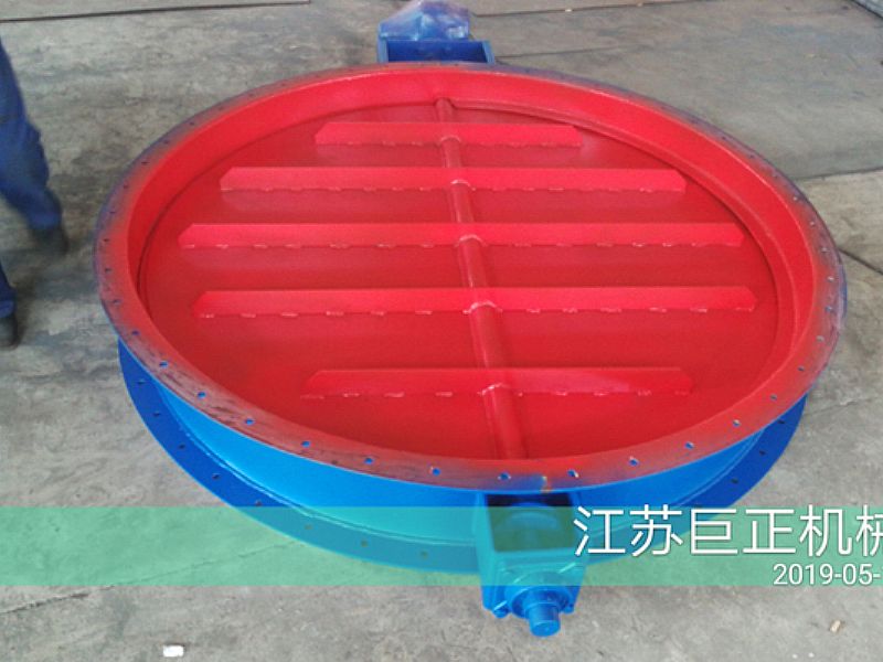 圓形擋板門（直徑150cm），順利完工
